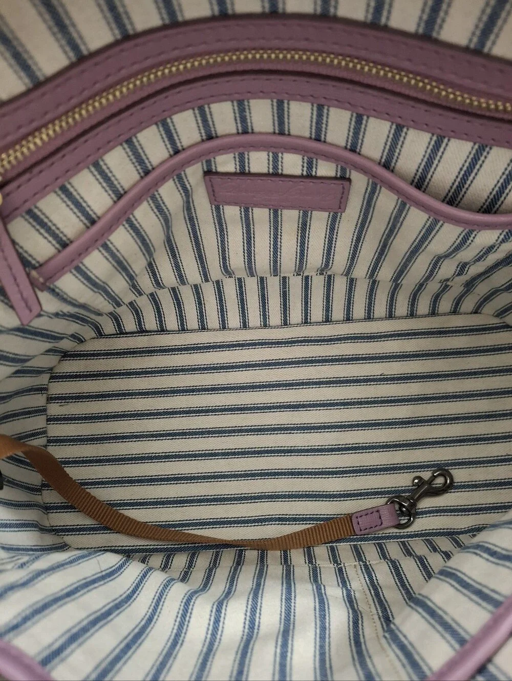 Dooney & Bourke Lavender Leather Dome Satchel
